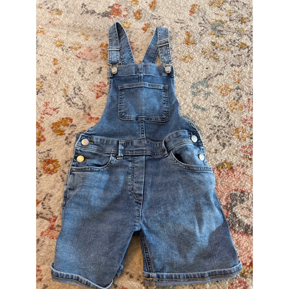 Crewcuts J.Crew Kids Denim Shortall Overalls Medium Wash Blue Size 10